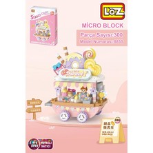 Aesco Loz Micro Block Serisi Donut Arabası 300 Parça Oyuncak Yapım Seti FFLZ-8855