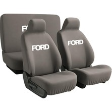 Aesco Terletmeyen Kumas ve Birebir Uyum Sunan Ford Tourneo Courier ile Uyumlu Oto Koltuk Kılıfı Gri