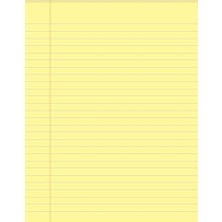 Die Grup Letter Boyut (216 x 297MM), Sarı Renkli Legal Pad, Notluk, Notepad, Defter, 50 Yaprak, Geniş Satır Aralığı, Okul, Iş ve Ofis Için, Türk Malı