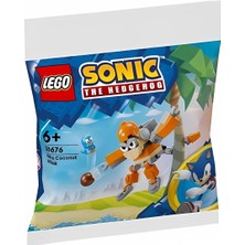 Aesco LEGO Sonic Kiki'nin Hindistan Cevizi Saldırısı 30676 – 6 Yaş ve Üzeri Macera Sever Çocuklar Için Hayal Gücünü Geliştiren Yaratıcı Oyuncak Yapım Seti, Doğum Günü Hediye Fikri (42 Parça)