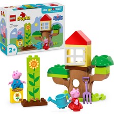 Aesco LEGO Duplo Peppa Pig Bahçe ve Ağaç Ev 10431-2 Yaş ve Üzeri Çocuklar Için Peppa Pig Minifigürü Içeren Eğitici Oyuncak Yapım Seti (20 Parça)