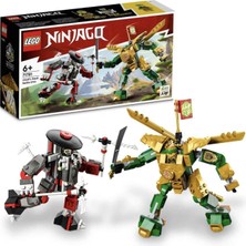 Aesco Lego® Nınjago® Lloyd’un Robot Savaşı Evo 71781-6 Yaş ve Üzeri Çocuklar Için Altın Lloyd ve Kemik Savaşçı Içeren Yaratıcı Oyuncak Yapım Seti (223 Parça)