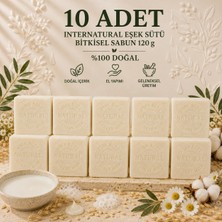 İnternatural Internatural Eşek Sütü Bitkisel Sabun 120 G - 10 Adet