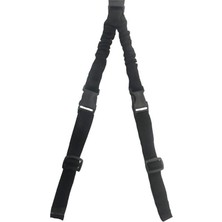 Aesco Single Sword Single Sword Kancalı V Askı Kayışı - Yerli Üretim, Siyah