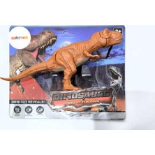 Aesco WS5305 Ağzı ve Eklem Yerleri Hareket Ettirilebilir T-Rex Dinazor Figürü Açık Kahverengi