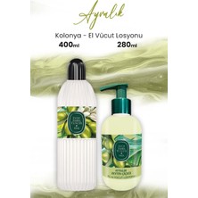 Aesco Eyüp Sabri Tuncer Ayvalık Zeytin Vücut Losyonu 280 ml ve Kolonya 400 ml