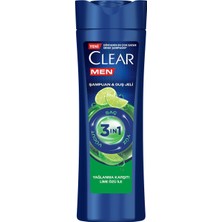Aesco Clear Men 3in1 Şampuan & Duş Jeli Yağlanma Karşıtı Lime Özü 350 ml