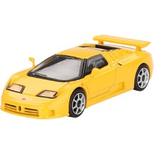 Aesco Mini Gt Bugatti EB110 Süper Spor Giallo - 1/64 Ölçek MGT00866-L