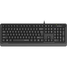 Die Grup A4 Tech FK10Q Q Türkçe Fn-Multimedya Sessiz Quiekey Kablolu Klavye (Siyah)