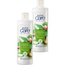 Die Grup Avon Care Aloe Vera ve Makademya Fındığı Yağı Şampuan ve Saç Bakım Kremi 700 Ml. Ikili Set