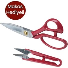Aesco Fdmstar Pın 1094 Kırmızı Saplı Terzi Makası 9 Inç 22.5 cm Paslanmaz Çelik