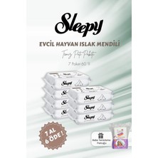 Die Grup Sleepy 7 Al 6 Öde Evcil Hayvan Islak Havlusu 60'lı ve Bebe Temizleme Pamuğu