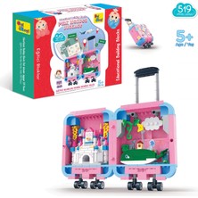 Aesco Ogi Mogi Toys Eğitici Bloklar Pembe Valiz 519 Parça Yapı Seti