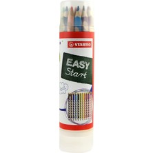 Aesco Stabılo Easycolors - Ergonomik Kuru Boya Kalemi - 12 Renkli Tüp - Sol
