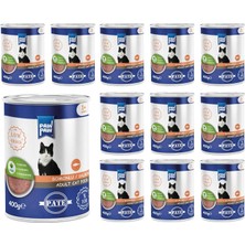 Pawpaw Yetişkin Kedi Somonlu Pate Yaş Mama 400 gr x 12 Adet