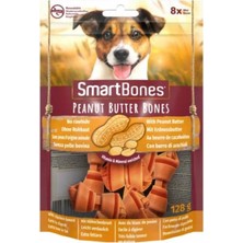 Die Grup Smartbones Peanutbutter Mini Küçük Boy Yer Fıstıklı Kemik 8'li, 128 gr Köpek Ödülü