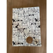 Aesco Lily Tongo, Xl Büyük Boy Okul Kitabı Kılıfı 30 x 22 cm Leke Tutmaz Yıkanabilir Dk