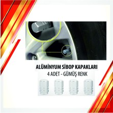 Aesco Alüminyum Sibop Kapağı 4'lü Set Gri