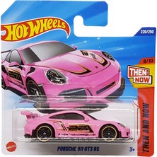 Aesco Hot Wheels - Porsche 911 Gt3 Rs - O Zaman ve Şimdi 8/10 - JBB35 - Kısa Kart - Pembe - Mattel 2025-1:64