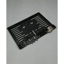 Cartex Motorsiklet Casper Plakalık Kırmızı Kabartmalı Krom Yazı 1 Adet Motor Plakası