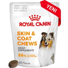 Die Grup Skin&coat Chews Yetişkin Köpekler Için Deri ve Tüy Sağlığını Destekleyen Tamamlayıcı Ödül Maması 240G