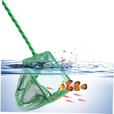 Die Grup Akvaryum Balık Kepçesi – Yeşil Dayanıklı Naylon File & Plastik Saplı El Kepçesi – Akvaryum Balıkları ve Karidesler Için Hafif & Kompakt Balık Ağı