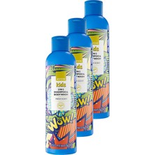 Die Grup Avon Kids Wow 2 Si 1 Arada Saç ve Vücut Çocuk Şampuanı 200 Ml. Üçlü Set
