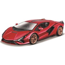 Aesco Bburago B18-21099R 1:24 Lamborghini Sıan Fkp 37 Kırmızı, Çeşitli Tasarımlar ve Renkler