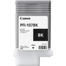 Aesco Canon PFI-107BK Mürekkep Siyah Standardkapazitã ¤ T 130 ml Tekli Paket