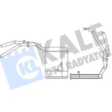 Aesco Kale Kalorifer Radyatörü Ford C-Max, Focus C-Max, Focus Iı, Kuga, Mazda 3, 5, Volvo C30, C70 Iı 05 Kal 347390