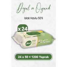 Die Grup Sleepy Doğal ve Organik Islak Mendil 50 x 24 Adet (1200 Yaprak)
