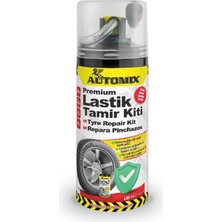 Aesco Automix Premium Lastik Tamir Spreyi 400 ml | Pratik ve Hızlı Lastik Onarımı | Patlayan Lastikler Için Acil Müdahale Spreyi