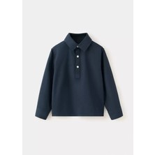 MANGO Baby Pamuklu denim gömlek