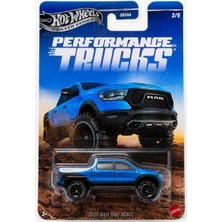 Aesco Hot Wheels Gümüş Serisi Performans Kamyonları 2020 Ram 1500 Rebel [mavi] 2/5-1:64 Ölçekli Diecast Oyuncak Araç