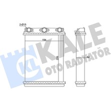 Aesco Kale Kalorifer Radyatörü Al/pl/brz Mercedes-Benz W124 87-93, S124 87-92, C124 87-92 - Kal 346635