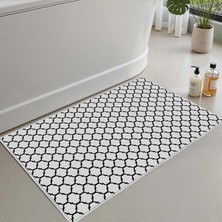 Die Grup Monnhein Banyo Paspası, Yumuşak Banyo Halısı, Kaymaz Dot Tabanlı, Su Emici, Makinede Yıkanabilir - 60 x 90 cm