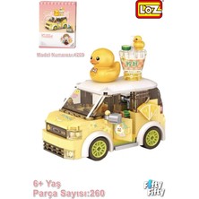 Aesco Loz Mini Block Serisi/sarı Araba -LZ4209 (260 Parça) Oyuncak Yapım SETIFFLOZ-4209