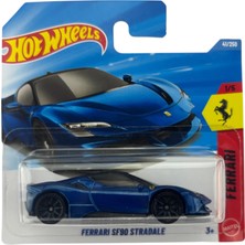Aesco Hot Wheels Ferrari SF90 Stradale [mavi] 1/5, 41/250, 1:64 Ölçekli Diecast Oyuncak Araç
