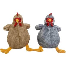 Aesco Vitrin Dolusu PB31557-23 Peluş Oturan Tavuk 23 cm