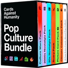 Aesco Cards Against Humanity Insanlığa Karşı Kartlar: Pop Kültürü Paketi | 6 Temalı Paketler + 10 Yeni Kart | 2023 Için Yeni!