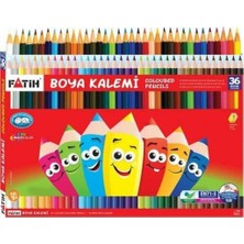 Aesco Fatih Tam Boy Boya Kalemi 36 Renk (Karton Kutu) 33245