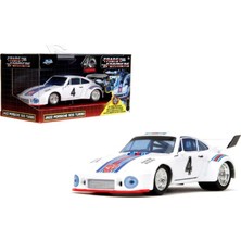 Aesco Jada Toys Transformers Efsanevi G1 Serisi Jazz, 1976 Porsche 935 Turbo, 1:32 Ölçek Premium Die-Cast Metal, Sınırlı Üretim Koleksiyon Modeli