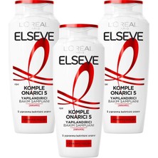 Die Grup L’oréal Paris Elseve Komple Direnç Dökülme Karşıtı Şampuan 300 ml 3’lü Set