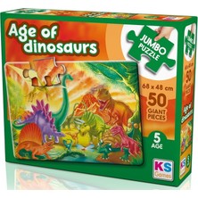 Aesco Ks Games The Age Of Dinosaurs 50 Parça Dev Puzzle