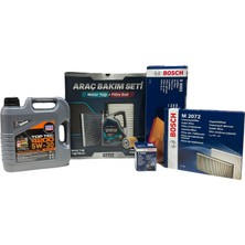 Die Grup Netex Premium Bakım Seti Fiat Doblo 1248CC Dizel M.jet 90PS Model Yılı (2010-2015) (Liqui Moly Top Tec 4200 5W30 Motor Yağı, Bosch S0002 Hava Filtresi, M2072 Kabin Filtresi, P9256 Yağ Filtresi)