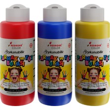 Die Grup Kırmızı-Mavi-Sarı Parmak Boyası 3'lü Set 3X120ML