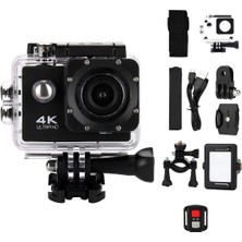 Aesco Jouis 4K Ultra Hd Su Geçirmez Aksiyon Kamerası – 16MP Wifi Spor Kamera, 170° Geniş Açılı Lens, 2.0 Inç Ekran, 2.4g Kablosuz Bilek Uzaktan Kumandalı, Bisiklet ve Sualtı Dalış Seti