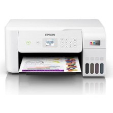 Aesco Epson Ecotank L3266 Wi-Fi + Tarayıcı + Fotokopi Renkli Çok Fonksiyonlu Tanklı Mürekkep Püskürtmeli Yazıcı