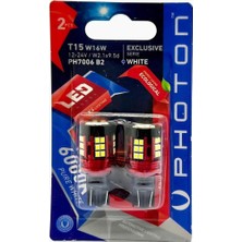 Aesco Photon Ampul T15 W16W 12-24V 39 LED Exclusive (2'li Blister) - Pht PH7006 B2