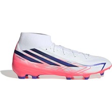 Aesco Adidas F50 Hyperfast League Mıd Fg Erkek Çim Zemin Kramponu IH7090 Beyaz